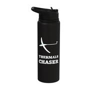 Sailplane Gliders Quote Chasing Thermals Fly Without Engine Stainless Steel Insulated Water Bottle