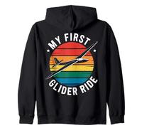 Sailplane Pilot Flight Training School Glider Zip Hoodie