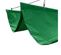 Sails Cover,Retractable Wave Sun e Sail - Green Outdoor Canopy UV Protect Multiple Sizes (0.6x/1.9x9.8ft) for Patio Garden Pool and Deck Use