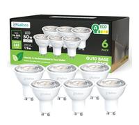 Sailsco Class A GU10 LED Bulbs Warm White 2700K 1.9W 345lm,Energy Saving GU10 Spotlight Bulbs,50W Incandescent Spot Light Bulbs Equivalent,No Flickering,Non-Dimmable,6 Pack
