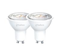 Sailsco Class A GU10 LED Bulbs Warm White 2700K 3.3W 600lm,Energy Saving GU10 Spotlight Bulbs,75W Incandescent Spot Light Bulbs Equivalent,No Flickering,Non-Dimmable,2 Pack
