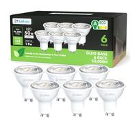 sailsco Class A GU10 LED Cool White Spotlight Bulb, 1.9 W Equivalent to 50 W, 345LM 6500K GU10 LED Bulb, Cool White, 36° Beam Angle, Non-Dimmable, Pack of 6
