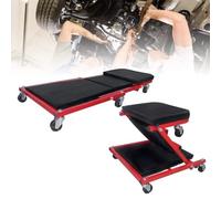 SAILUN 2 In 1 Folding Mechanics Car Creeper, 36 inch Heavy Duty Convertible Stool Crawler Board 6 Rotatable Wheels 2-In-1 Folding Workshop Creeper