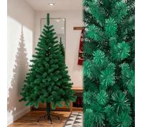 SAILUN Christmas Tree, Lush PVC Realistic Artificial Xmas Tree With Metal Stand, Artificial Tree (Diameter Approx. 140 cm), Christmas Decoration, Green, 120 cm