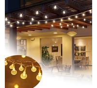 SAILUN Fairy Lights Outdoor, 20 m 160 LEDs Crystal Ball LED String Lights, 8 Modes Waterproof IP44, Fairy Lights for Garden, Patio, Yard, Parties, Christmas Decoration, Warm White
