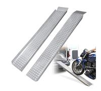 SAILUN Heavy Duty Galvanized Steel Loading Ramps, 400kg Max Load, Non-Slip Access Ramps for Motorcycle, ATV, Car, Van - Folding & Portable with Handles, 160x22.5cm