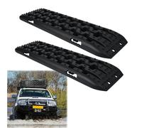 SAILUN Heavy Duty Traction Aid Recovery Boards, 2 x Sand Mats, 10T Load for Mud, Snow & Sand, Off-Road Vehicle Traction Mats with Storage Bag & Installation Tool for Cars, Trucks, Motorhomes