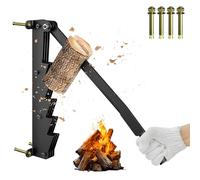 SAILUN Log Splitter Wall Mounted, Portable Manual Wood Splitter with Ergonomic Handles, Cast Iron Firewood Splitter for Efficient Splitting, Chip Knife for Outdoor Camping