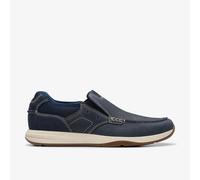 Clarks Men's Sailview Step Loafer Flat, Navy Nubuck, 6 UK