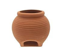 Saim Ceramic Jar Aquarium Decorations Fish Tank Cave Breeding Cones Cave Fish Tank Ornaments for Betta Fish Amano Shrimp Cichlid Bonsai to Play, Hide and Rest Orange