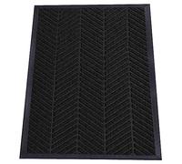 Saime Trading Heavy Duty Kitchen Runner Rugs Non Slip Super Abosrbent Doormats Washable Floor Mats for Hallway Kitchen Office Indoor Outdoor (Black, 120 x 150 cm)