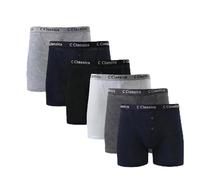 Saime Trading Men’s Classic Sports Boxer Shorts, Soft Ribbed Cotton Underwear with Y-Front Button Fly, Elastic Waistband Mens Boxers, 6/12 Value MultiPack. (UK, Alpha, M, Regular, Regular, 6)