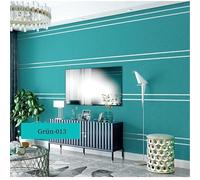 SAIMEYI Non-Woven Wallpaper in Scandinavian Style, Horizontal Striped Wallpaper, Modern Minimalist Wallpaper, for Living Room, TV Background, Bedroom, Children's Room (Green-013)