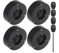 Saindo Water-Proof PFA130-E Juction Box for IP Dome Camera (Black-4P)