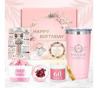 Saineron 60th Birthday Gifts for Women 60 Year Old Birthday Gifts for Women Cool 60th Birthday Gift for 60 Year Old Woman Happy 60th Birthday Gift Ideas for Woman in Their 60s