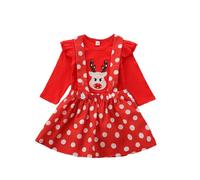 Saingace 5 Year Old Girl Dress Girl Clothes 12 18 Months Winter Dresses for Girls Christmas Costume Kids Christmas Dresses for Babies Newborn Spanish Outfits Girls 6 Month Baby Girl Clothes Red