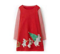 Saingace Christmas Dress 4 Year Old Toddler Santa Costume Girl Clothes 12 18 Months Baby Girls' Skirts Newborn Xmas Outfit Girls Christmas Dress 9-10 Years Children's Christmas Clothes Red