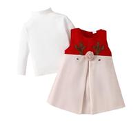 Saingace Toddler Santa Costume Christmas Age 6 Christmas Dress Age 3 4 Custom Baby Clothes Baby Girls Clothes 12-18 Months 4 Year Old Christmas Dress One Year Old Girl Clothes White