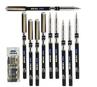SAINO 10 x 0.6mm Fine Tip Ball Pens Tutor BLACK Ballpoint Pens Ultra Smooth Soft