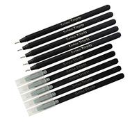 SAINO Trigrip Ballpoint Pens Triangular Grip Multi Pack Smooth Biros (10 x 0.7mm BLACK Ball Pens + 3 x ZOFAX Black Ball Pen)