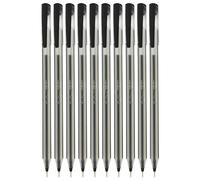 SAINO Trio+ Ballpoint Pens, BLACK, Fine Point (0.7mm), Pack of 10, Multipack, Perfect Trio Grip, Smooth Ball Pens, Ideal for School Home Office Use