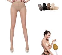 SAINR Women's Super Flexible and Indestructible Magic Stockings, Universal Anti-Scratch Stockings, Control Top Pantyhose (Skin,2PCS)