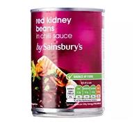Sainsbury's Red Kidney Beans in Chilli Sauce 400g - Good tasty source of protein. Good kick to the beans. Ideal in a sauce and curry
