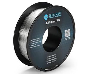 SainSmart 101-90-165 Clear Flexible TPU 3D Printing Filament, 1.75 mm, 0.8 kg, Dimensional Accuracy +/- 0.05 mm