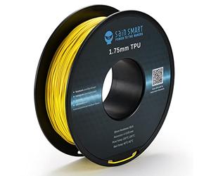 SainSmart 32595405 Neon Color TPU, 1.75mm Flexible TPU 3D Printer Filament 800g, Dimensional Accuracy +/- 0.05 mm, Neon Yellow