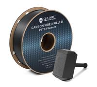 SainSmart Carbon Fiber PETG Filament, 1.75mm 3D Pringting Filament, Rigid, Lightweight, Heat-Resistant and Abrasive, for Most FDM 3D Printers, Dimensional Accuracy +/-0.04mm 1KG (2.2lbs) Spool Black