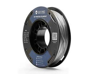SainSmart Small Spool 1.75 mm TPU Flexible 3D Filament 250 g, Dimensional Accuracy +/- 0.05 mm, Shore 95A, Silvery