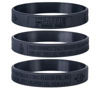 Sainstone Psalm 23:4 Inspirational Bible Verses Silicone Bracelets - Let Faith Bigger Than Fear - I Will Fear No Evil Religious Motivational Christian Gifts for Men Women, One Size, Silicone, no