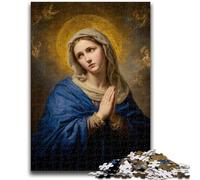 Saint A Stained Glass 1000 Piece Jigsaw Puzzles for Teenagers Gifts,Staycation Kill Time with Fully Interlocking Randomly Shaped Pieces (38X26cm)