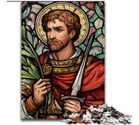Saint A Stained Glass 1000 Pieces Jigsaw Puzzle for Adults& Teens, Challenging Game And Family Play Artists Collection, Fine Art for Age 14 Years Up (26x38cm)