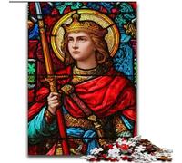 Saint A Stained Glass 1000 Pieces Jigsaw Puzzles For Teens And Adults, Family Game Stress Reliever Difficult Challenge Great Gifts And Toys (50x75cm)