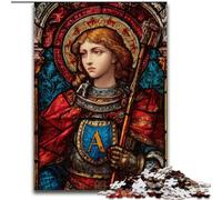 Saint A Stained Glass 1000 Pieces Jigsaw Puzzles For Teens And Adults, Help The Brain Exercise Addictive Toys to Cultivate Patience Perfect Decoration (50x75cm)