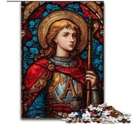 Saint A Stained Glass Puzzles for Adults Teens 1000pc Puzzle, Staycation Kill Time Every Piece Is Unique - Challenging Family Fun Game (50x75cm)