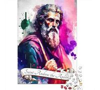 Saint Andrew The Apostle 1000-Piece Puzzle for Adults, 52x38cm/1000pcs; A Practical Gift for Quiet Leisure Time; Low-dust White Cardboard Pieces