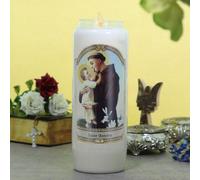 Saint Anthony Novena Candle 17.5 cm - Novena Candle - Christian Cult in Vegetable Wax