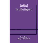 Saint Basil The Letters (Volume I)