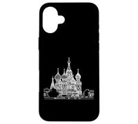 Saint Basils Cathedral Moscow Line Art Architecture Case for iPhone 16 Plus
