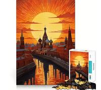 Saint Basils Cathedral RU Jigsaw Puzzle for Teenagers 1000 Pieces Mind Game Toy Relaxed Mind Neat Cut (50x75cm)