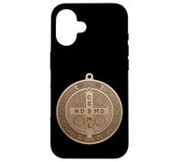 Saint Benedict Cross Medal Design for hopeful Believers Case for iPhone 16
