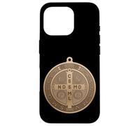 Saint Benedict Cross Medal Design for hopeful Believers Case for iPhone 16 Pro
