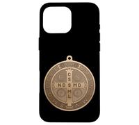 Saint Benedict Cross Medal Design for hopeful Believers Case for iPhone 16 Pro Max