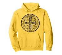 Saint Benedict Cross St. Benedict Medal Catholic Christian Pullover Hoodie