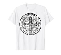 Saint Benedict Cross St. Benedict Medal Catholic Christian T-Shirt