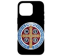 Saint Benedict Medal Design - St Benedict/San Benito Case for iPhone 16 Pro