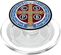 Saint Benedict Medal Design - St Benedict/San Benito PopSockets PopGrip for MagSafe