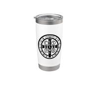 Saint Benedict Medal Design Stainless Steel Insulated Tumbler